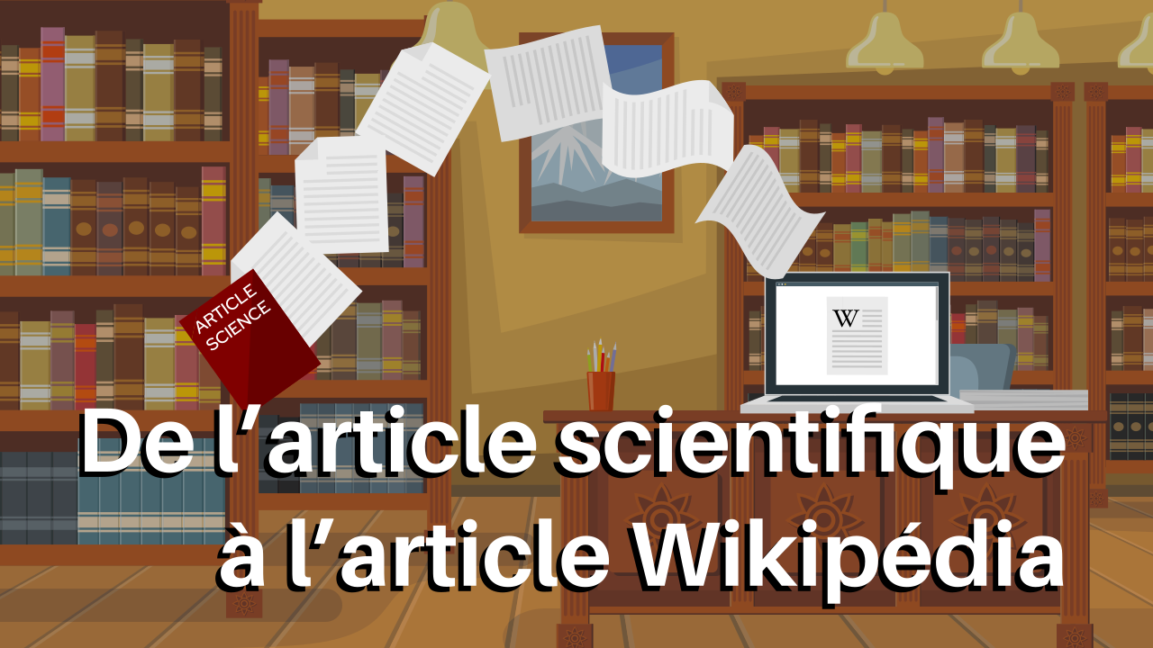 Nouveau cours : De l’article scientifique à l’article Wikipédia